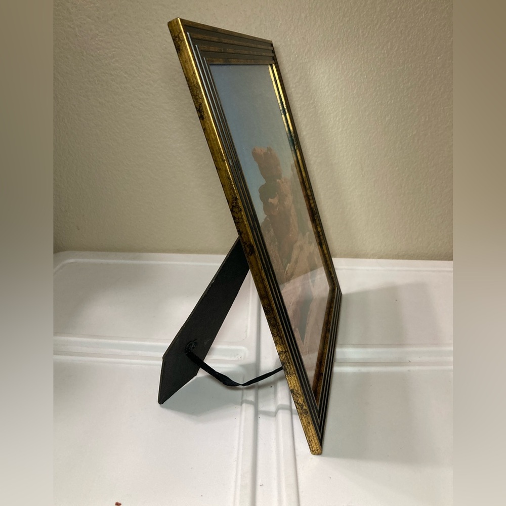 Gold and Black Picture Frame with Scenic Photo - Picture 4 of 7